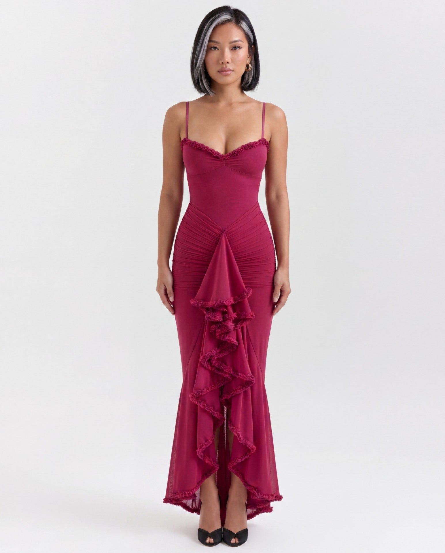 Grace Ruched Bodycon Mini Dress